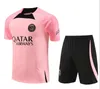 23 24 tuta 2023 2024 PARIGI tuta sportiva da allenamento tuta a maniche corte maglia da calcio kit uniforme chandal felpa per adulti set uomo bambini