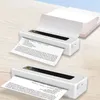 Mini stampante tascabile BT 200 dpi in modalità wireless con carta termica portatile in rotolo per etichettatura di codici a barre etichetta di cartella di file postale