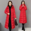 Parka's 2019 Winter Vrouwen Warme Jas Met Capuchon Katoen Gewatteerde Jas Vrouwelijke Lange Dikker Donsparka Jas Jaqueta Feminina Grote Maat 6XL 1005