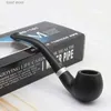 Other Home Garden Bakelite Pipe Bong Vintage Wooden Tobacco Durable Tobacco Smoking Pipe Curved Tobacco Smoke Accessories Gifts T240309