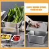 Dinnerware Sets 2 Set Of Buffet Container With Lid Stainless Steel Pan For Parties Restaurant