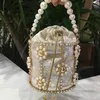 Sacos de noite Strass Pearl Clutch Bag Mulheres Frisadas Bolsas e Bolsas de Alta Qualidade Doce Nupcial Casamento 1264W
