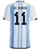 2025 Argentinië 3-sterren voetbalshirts Herdenkingsmunt 24 25 Fans-versie MESSIS MAC ALLISTER DYBALA DI MARIA MARTINEZ DE PAUL MARADONA Kind Kindertenue Voetbalshirt