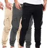 Herrenhose, modische Herbsthose, Streetwear, atmungsaktiv, mittlere Taille, Cargo, hautfreundlich, für Herren zu Hause