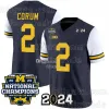 American College Football Wear Quick Dry Sport Michigan Wolverines Champion Jersey Donovan Edwards Drake Nugent Rose Bowl College Football LaDarius Henderson