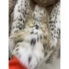 2023 New Lynx Hair High End Luxury Hat Fashion Celebrity Women's Bobcat Fur Coat 263492