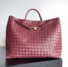 BVS Andiamo Tote Nappa Weaving Crossbody أكياس كبرى ناعمة من جلد الغنم مصمم كيس الكتف 10A