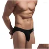 Sous-vêtements Brave Personne Hommes Coton Slips Pour Homme Bikini Y Sous-Vêtements U Convexe Gros Pénis Poche Conception Wonderjock Drop Livraison Vêtements Dh2Xp