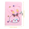 1PC Kawaii Notebook Planner Cute Cartoon Pattern Writing Book Plush Note Agenda Daily Pianning Meno Dostawa biura