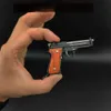 ألعاب Gun 1 3 Scale Beretta 92f Mini Pistol Metal Metal Sloy Gun Model Model Weapon Key -key -key beg assembly free for boys gift t240309