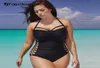 FashionFaerdasi Traje de baño de una pieza Traje de baño de talla grande Traje de baño Monokini Mujer Push Up Color negro OnePiece8141984