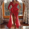 Grundlegende Freizeitkleider Y One Shoder Paillettenkleid Abend Party Kleider Frauen Elegant Solide Hoch Split Rückenfrei Hochzeit Abschlussball Lang Maxi Dhekh