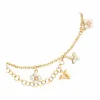 Bracciale designer di lusso Bracciale Donne Lettera di gioiello Plorato smalto oro elegante Piccolo ciondole per fiori Braccialetti uomini Bracciale per braccialetti di gioielli Valentino Regalo Day Outfit quotidiano