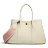 Роскошные брендовые женские сумки на ремне из натуральной кожи, коровья сумка с тканевым широким ремешком, сумка для дизайнера 240309