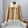 Pelliccia da donna Vera pelliccia di lana Cappotto Parka Ragazza Inverno caldo Tosatura delle pecore Cappotti di pelliccia Giacca lunga Bottoni Colletto rovesciato Naturale F21