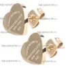 Boucles d'oreilles de luxe de styliste pour femmes, taille mignonne, à la mode, en acier inoxydable, cadeaux d'amoureux, de fiançailles, polies, vente en gros, 594 364