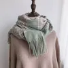 Herenvesten Stijl Pashmina Plaid Damessjaal Verdikte Warme Kwastje Sjaal Hals In Herfst En Winter