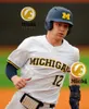 Trevor Kilinski Michigan Wolverines Jersey de beisebol 6 Kurt Barr 28 Cam Hart 5 Joe Stewart 24 Matt Frey Custom Stitched Michigan Jerseys