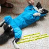 Manteau imperméable pour animaux de compagnie, vêtements d'extérieur imperméables pour grands chiens, combinaison à capuche, cape pour petits et grands chiens, salopette, manteau de pluie Labrador 240307