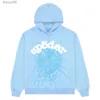 Felpe con cappuccio da uomo Felpe con cappuccio Spider Felpa con cappuccio New Sky Blue Sp5der Uomo Donna 1 Hip Hop Young Thug Sp5ider World Wide 555555 Pullover con stampa Rcjt001 G2ZM