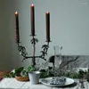 Candle Holders Vintage House Holder Nordic Halloween Decoration Autumn Gothic Swieczniki Dekoracyjne Home Decor