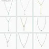 Pendanthalsband designers namic och distinkta diamant 18k lasso halsband l240309