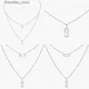 Hanger Kettingen populaire klassieke Msikass kettingen Enkele Drie diamanten glijdende asymmetrische hoogwaardige ketting Voor Vrouwen Designer Sieraden luxe