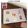 27 Stuks Verjaardag Thema Notebook Planner Decoratie Stickers Cake Party Gitaar Bagage Water Glas S01566 240301