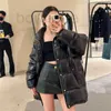 Women's Down Parkas Designer Brand CE Home's 2023 Winter New Trimphal Arch Mid Length Black Coat Goose Duck Warm Stouth Oil Goods HT1W