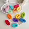 Accessori per capelli 7 Pz/pacco Arcobaleno Colore Della Caramella Asciugamano Scrunchies Stronge Elastico Grandi Cravatte Corde Donne Ragazze Coreano Porta Coda di Cavallo