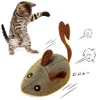 Smart Cat Toy Interactive Running Mouse Cat Teaser Feather Toys Electrics Slumpmässiga rörliga simuleringsmöss Kattunge Squeak Plush Toys 240227