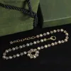 Anhänger Halsketten Designer Luxusschmuck für Frauen Diamant Halskette Hochwertiges Gold Vielseitig Mit Box 24381LR L240309