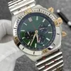 High Fashion U1 Erstklassige AAA Bretiling 44MM Super Chronomat blaues Zifferblatt Uhr Quarz Chronograpg Datum Herrenuhr Edelstahlarmband Herrenarmbanduhr