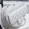 10A designer bag mini crossbody bag shoulder bag chain bag 18CM Sheepskin heart-shaped bag Zipper luxury handbag Fashion Black White bags for women Gift box packaging