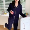 Capris 6535 Cotton Maternity Nursing Sleepwearセット秋の春の給餌シャツお腹のパンツスーツ妊娠中の女性の妊娠