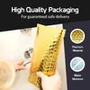 Other disposable plastic products 50PcsLot Golden Gift Envelopes Bags for Packaging Bubble Mailers Padded Envelopes Waterproof Packaging Bags Thicken Postage Ba