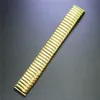 Watch Bands Way Deng - Women Men Golden Stainless Steel Flexible Stretch Watchband Band Strap Bracelet Cuff Bangle 18mm 20 Mm Y095249z