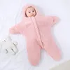 Dekens 0-12 Maanden Geboren Deken Winter Warm Houden Babyslaapzak Zachte Fleece Baby Sleepsack Leuke Zeester Inbakeren kleding