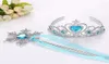 Snowflake Ribbon Wands Crown Set Fairy Wand Girl Girl Party Gem Gems Magic Wands Wreath Tiaras Princess Cos Props 7134224