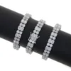 Nouveau bracelet de diamant de laboratoire chaîne de tennis en zircone cubique femmes hommes couple fiançailles de mariage plaqué argent glacé bling bijoux254o