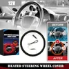 Steering Wheel Covers Heating Car Handle Sleeve Rapid Warming Winter Hand Tangle Cover Heated Design Free Automobile 12V Accessory U6L1