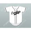 GDSIR CROOKLYN Noir sur le maillot de baseball blanc tout nom ou numéro Ed