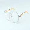 19 Nouveau cadre de lunettes de diamant à monture ronde de luxe ST19900692 monture de lunettes décoratives de mode rétro lunettes en acier inoxydable 3373