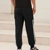 Herrenhose, dünn, Kontrastfarbe, lange Schweißabsorption, elastische Taille, Herren-Joggerhose, Dialy-Kleidung