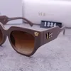 Mode versa lunettes de soleil concepteur femmes lunettes de chat grand cadre feuille cadre hommes personnalité lunettes de soleil d'équitation
