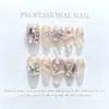 Handmade False Nails 10pcs Short Square Simple French Fake Press On Full Cover Nail Tips Detachable DIY Manicure XS S M L