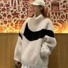 2023 Xinhaining Hooked Particle Sheep Cut Fleece Women's Lamb And Fur Integrated Coat Short Winter 348995