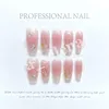 Handmade False Nails 10pcs Short Square Simple French Fake Press On Full Cover Nail Tips Detachable DIY Manicure XS S M L