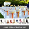 VEVOR 50 100Pcs Wedding Chair Covers Spandex Stretch Slipcover for Restaurant Banquet el Dining Party Universal Cover 211105263e
