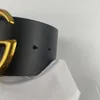 herenmode ontwerper merk riem 7cm dames vrije tijd brief grote gouden gesp luxe belts264n